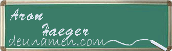 Aron Haeger Visitenkarte